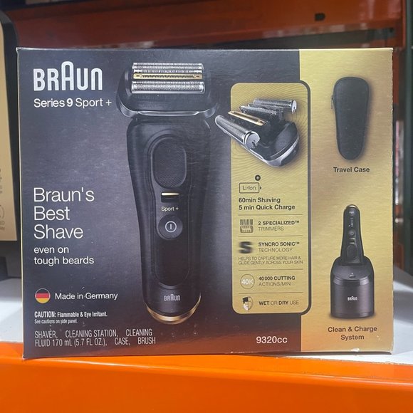 BRAUN Series 9 Sport + 9320CC Wet & Dry Clean & Charge System Special Edition - Picture 1 of 6